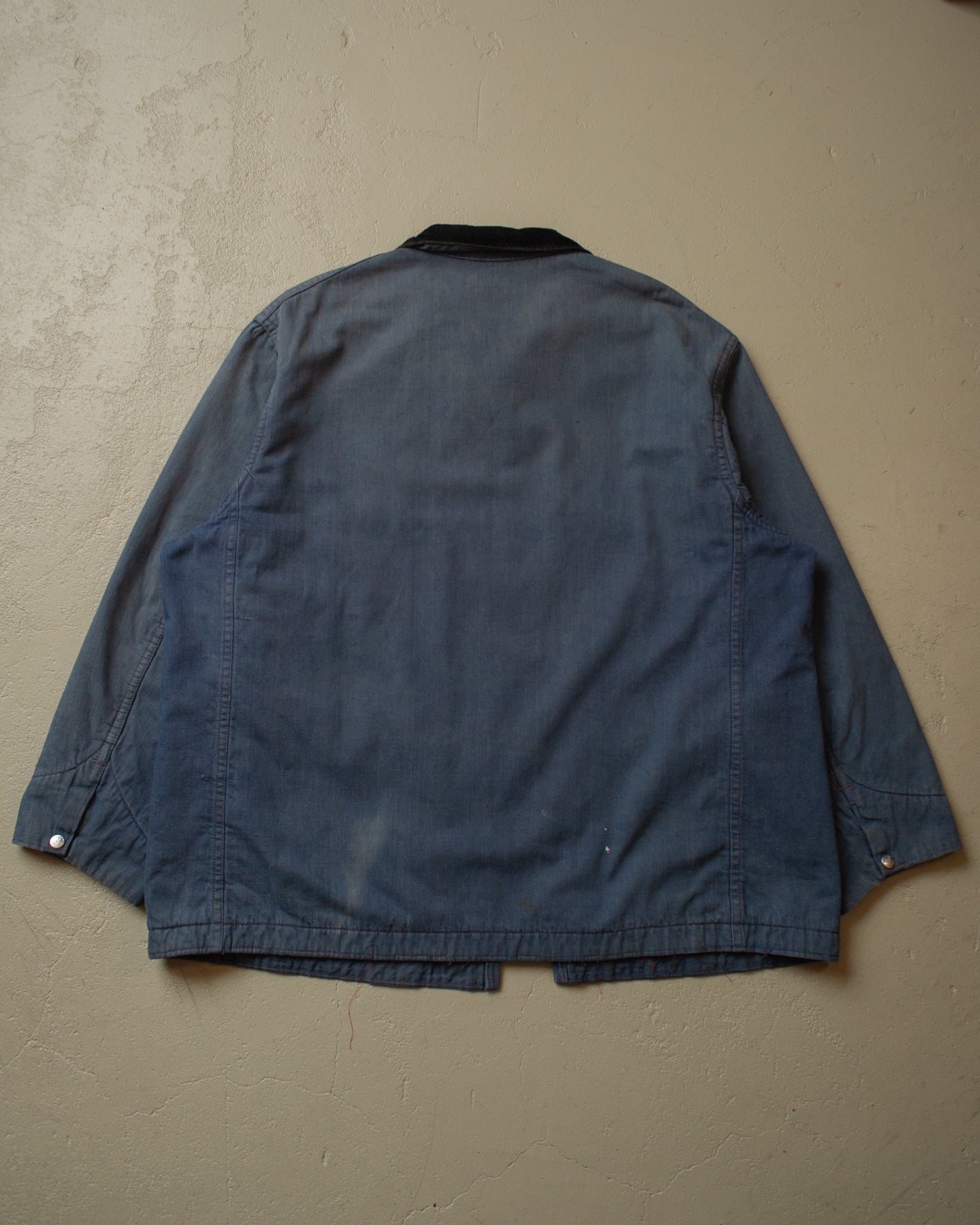 60s/70s Sears Denim Workwear Jacket faded blue - XXL