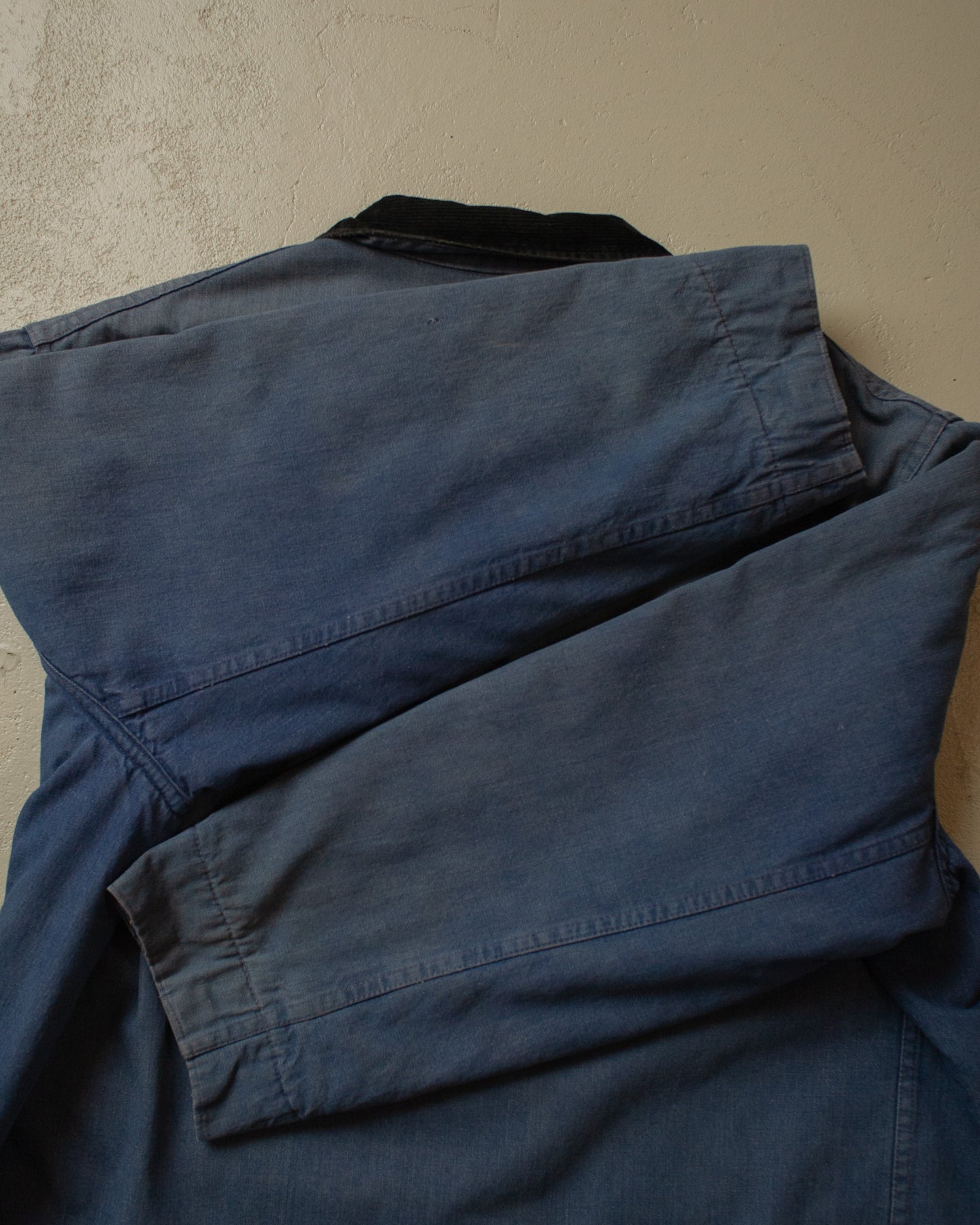 60s/70s Sears Denim Workwear Jacket faded blue - XXL