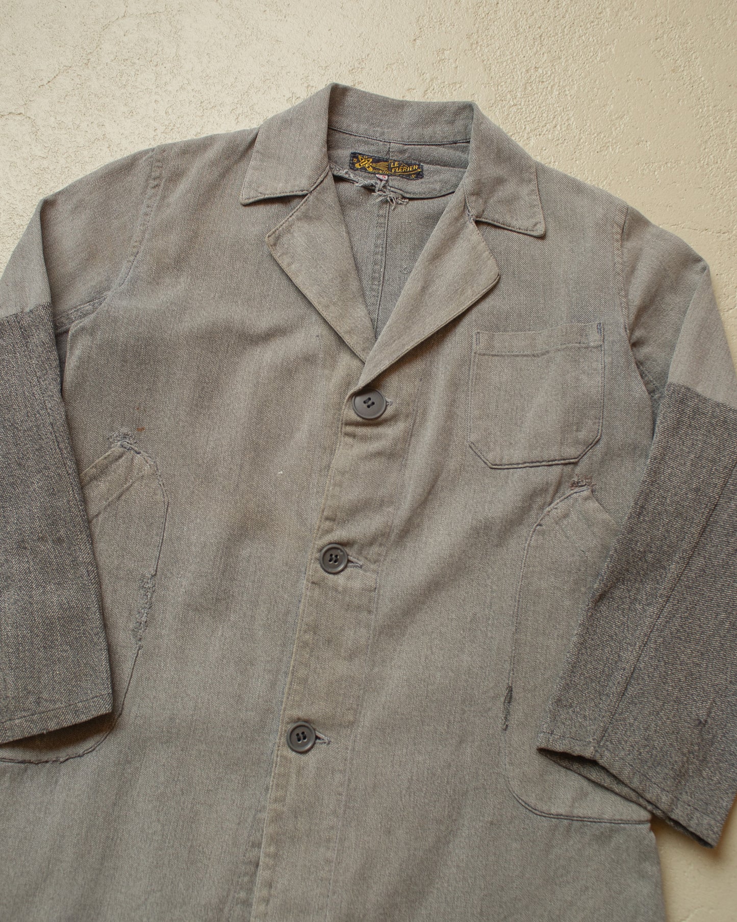 1930s/40s French Kids Work Jacket grey