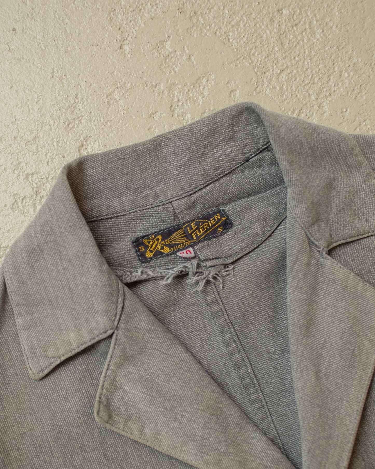 1930s/40s French Kids Work Jacket grey