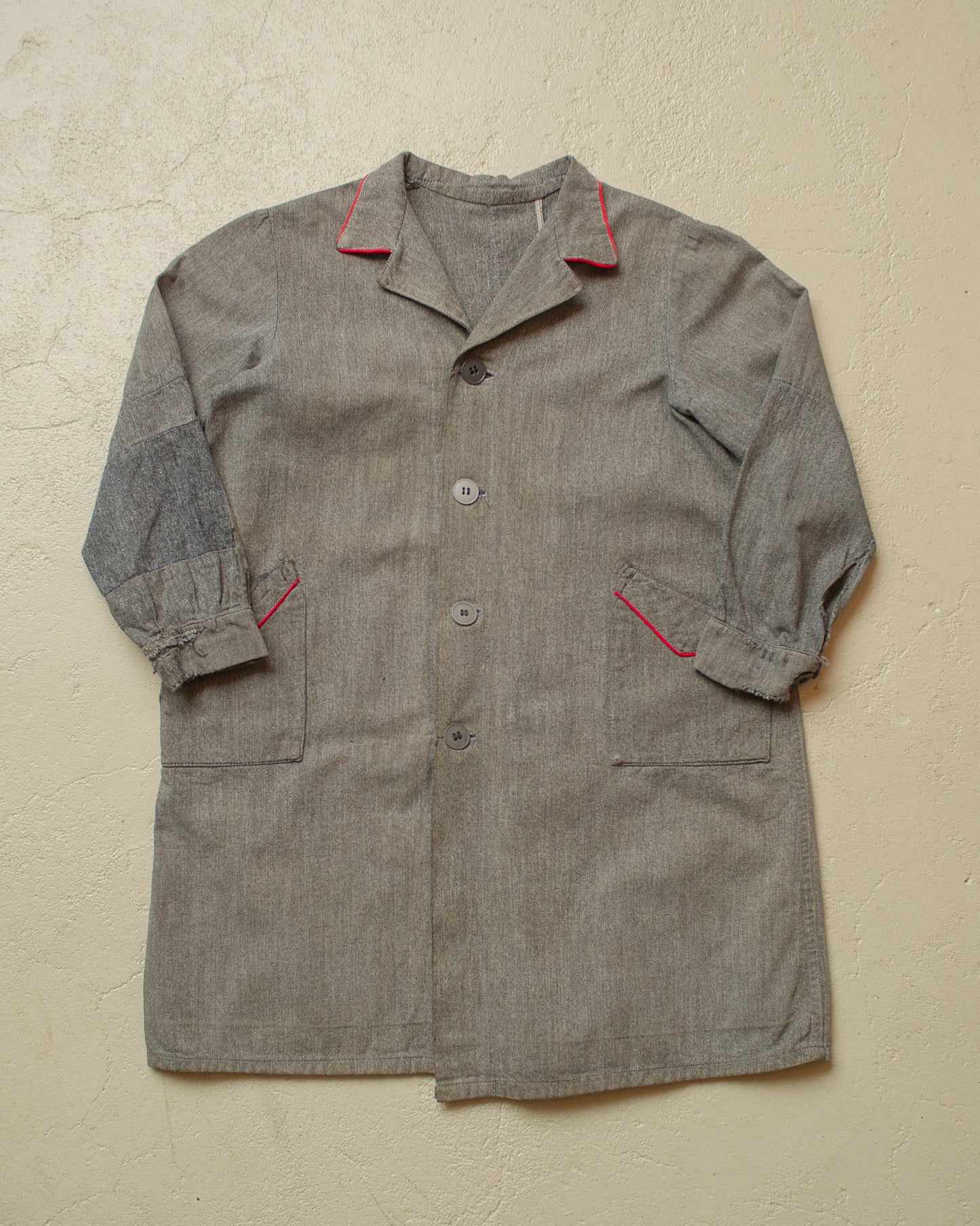 1930s/40s French Kids Work Jacket grey