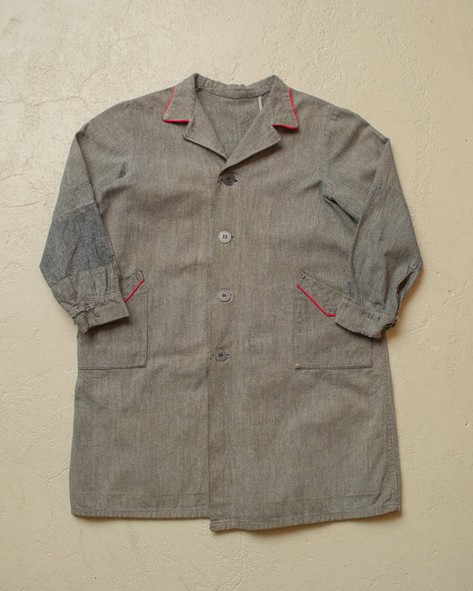 1930s/40s French Kids Work Jacket grey