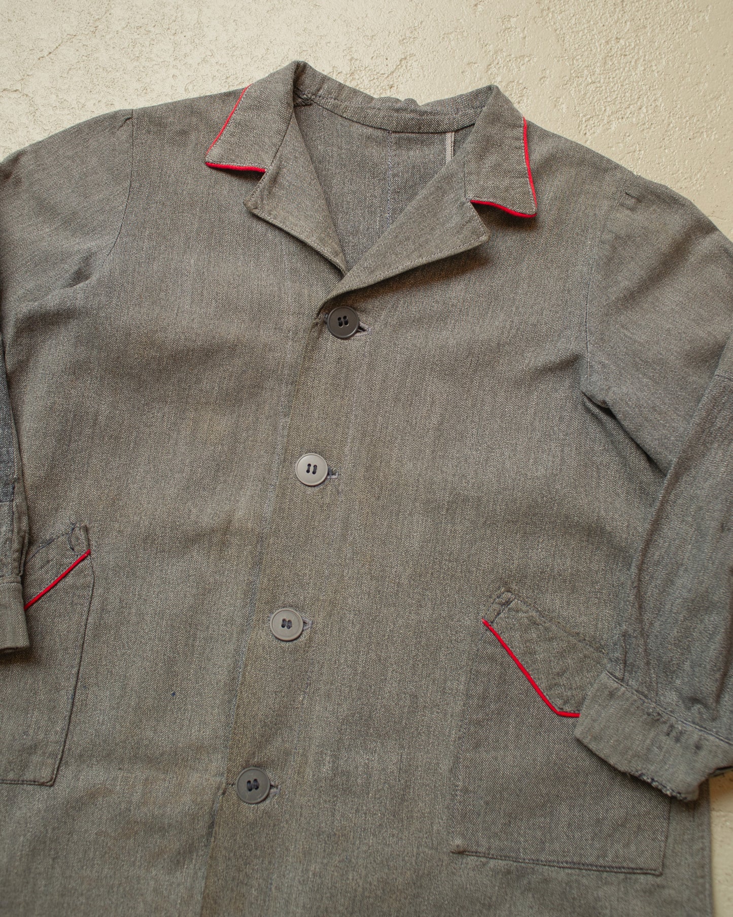 1930s/40s French Kids Work Jacket grey
