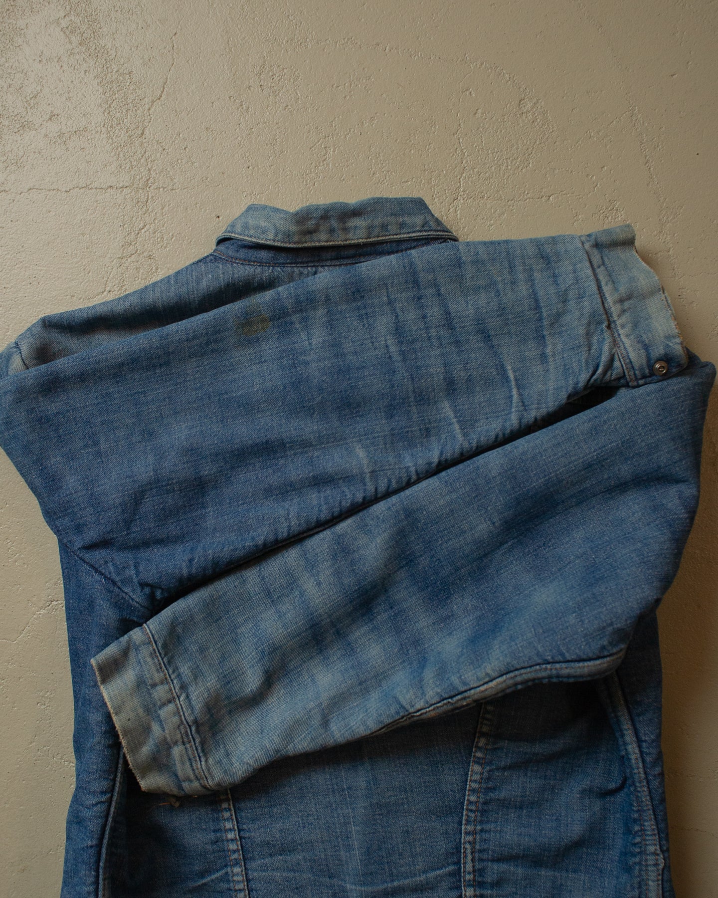 70s Wrangler Blanket Lined Denim Jacket blue - S/M