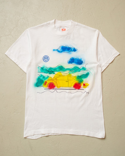 1990s VW Beetle Airbrushed Promo T-shirt white - S