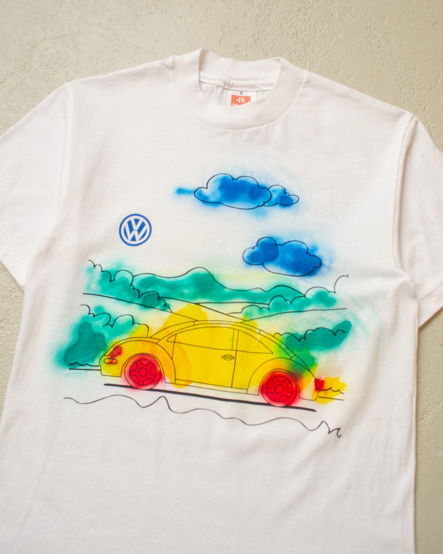 1990s VW Beetle Airbrushed Promo T-shirt white - S