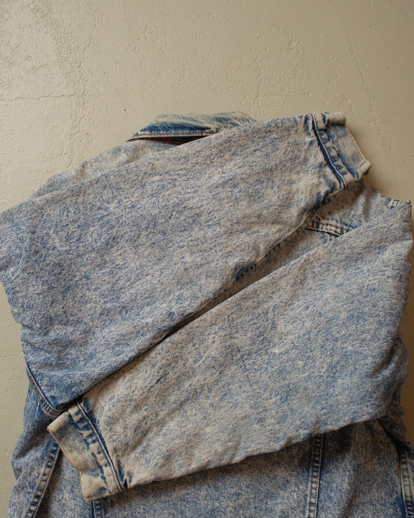 80s Levi`s Flannel Lined Denim Jacket blue - L/XL