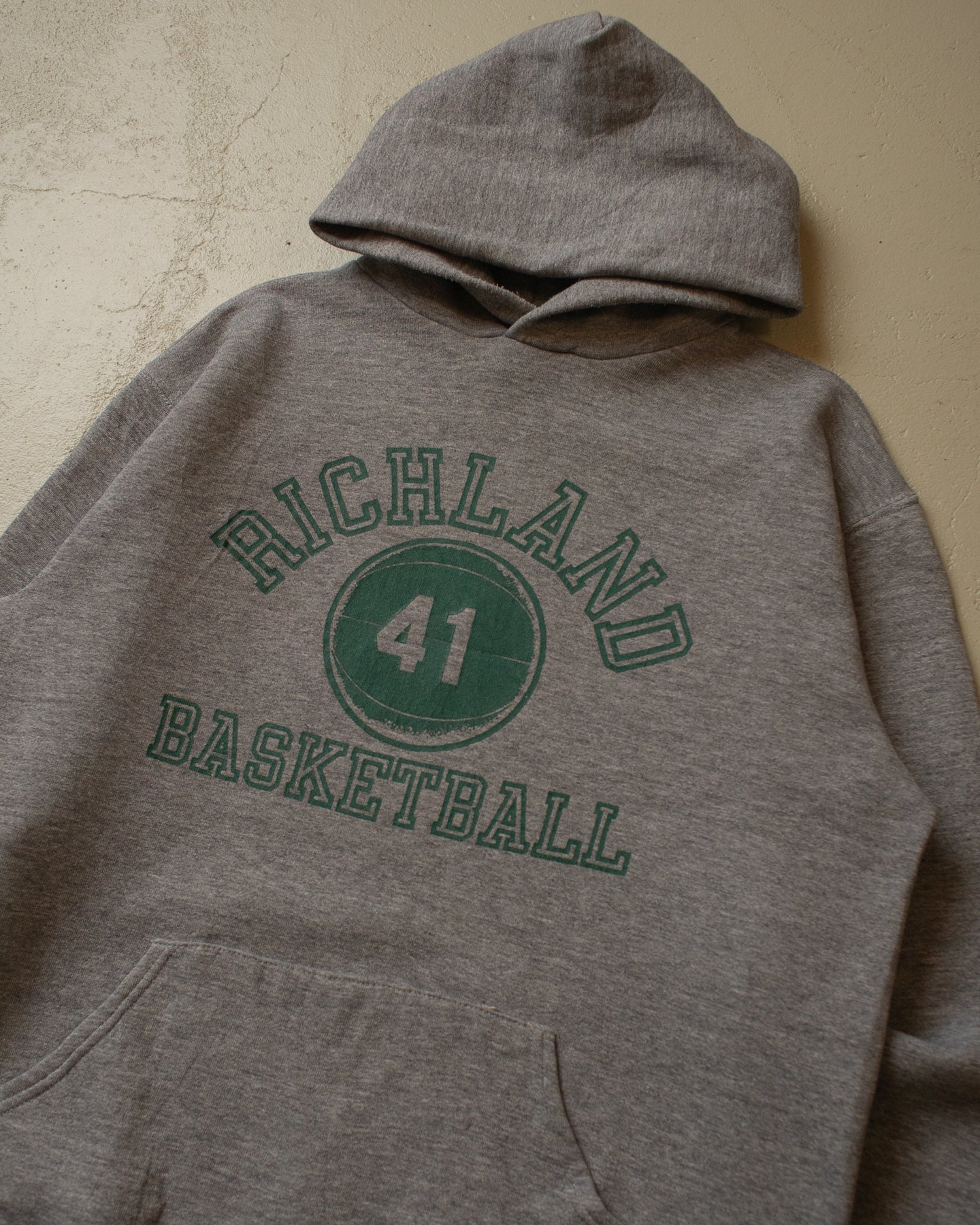 80s Russell Athletic Highland Basketball Hoodie grey - L