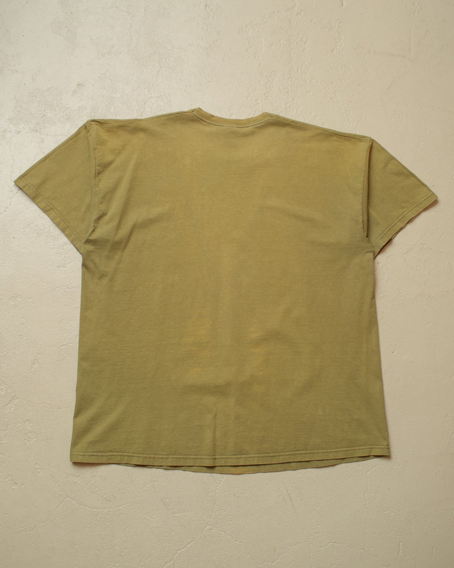 2000s Faded Blank T-shirt khaki - XXL