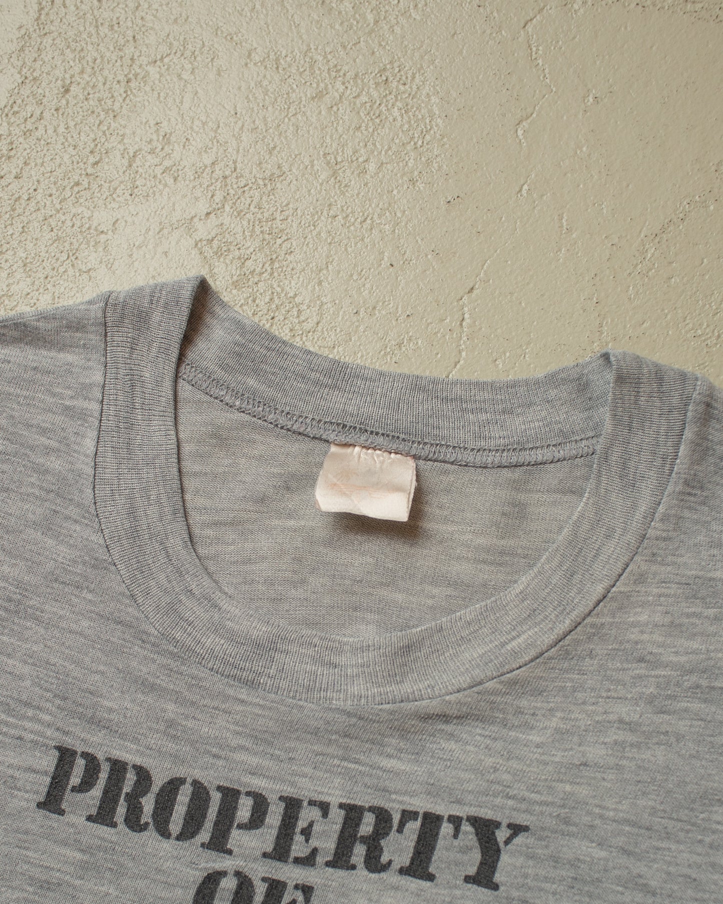 1970s/80s Property of Tombstone Jail T-shirt grey - M/L