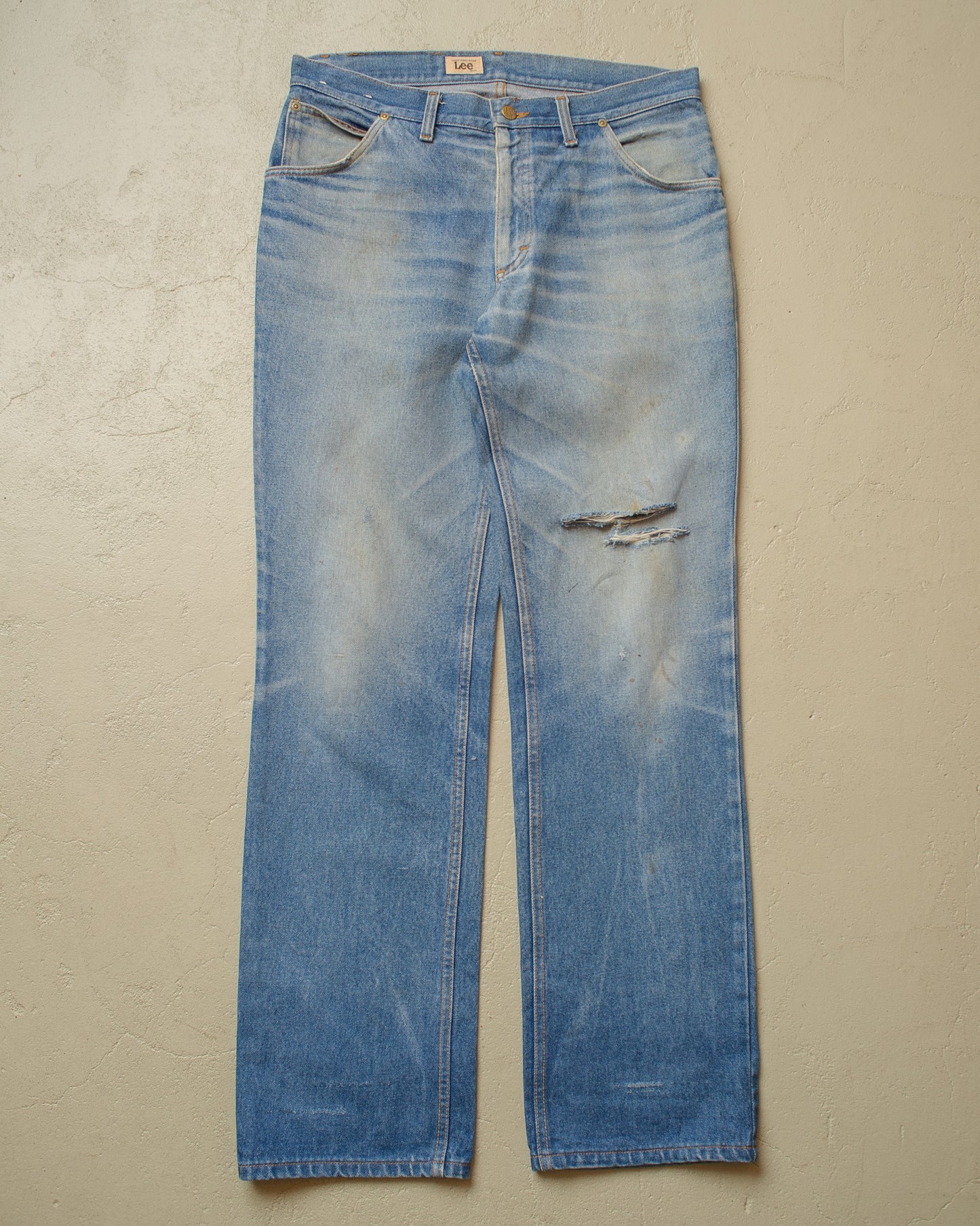 1980s Faded Lee Ranger Jeans blue - W34 L32,5