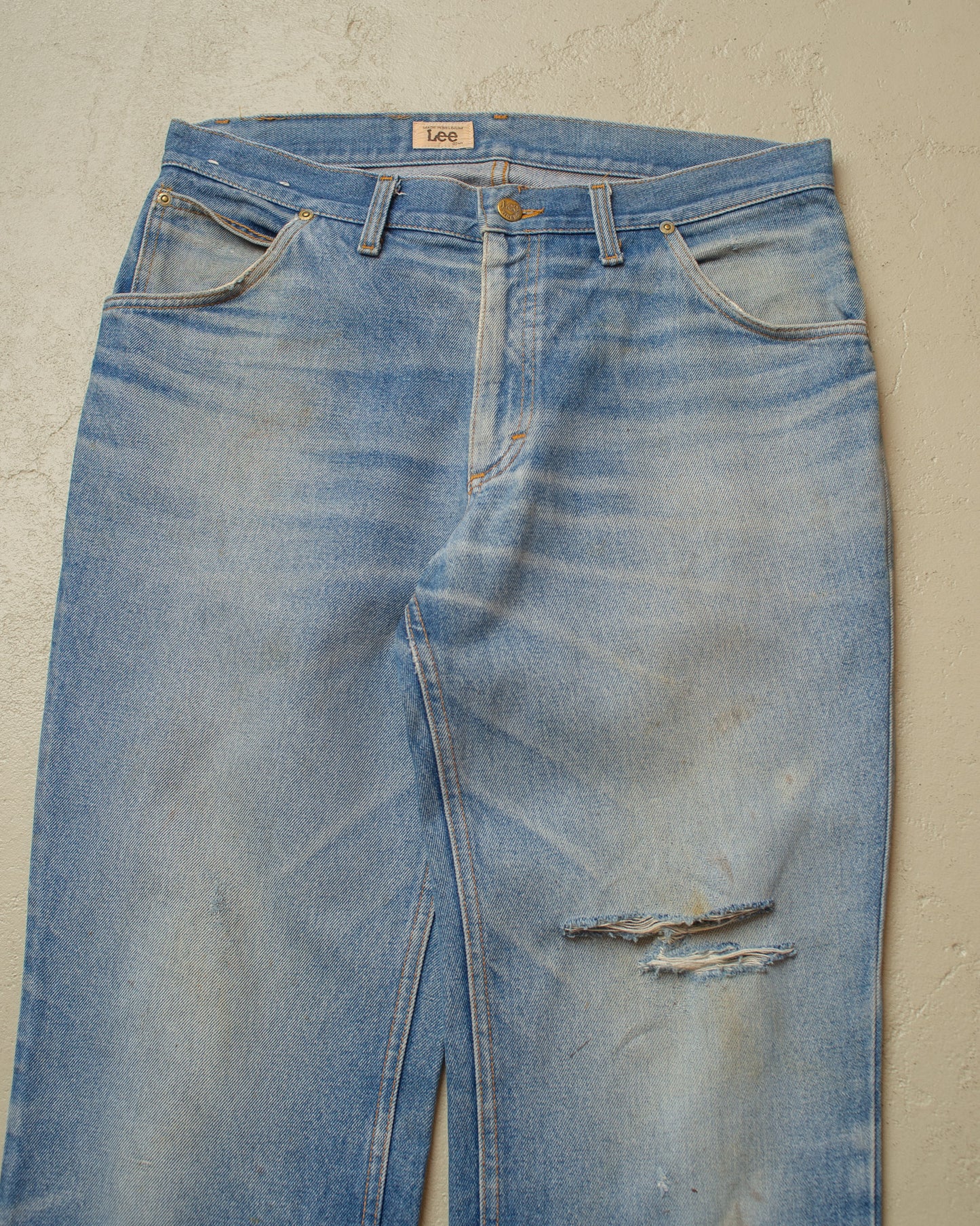 1980s Faded Lee Ranger Jeans blue - W34 L32,5