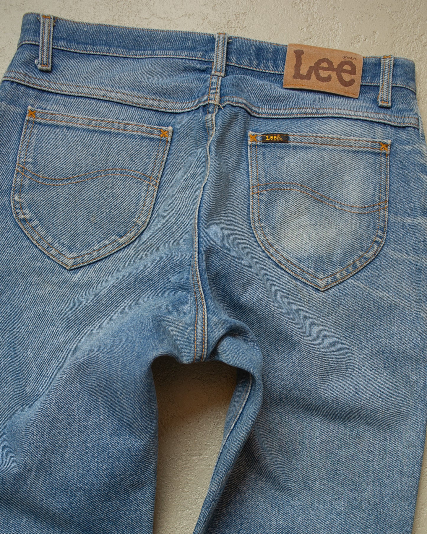 1980s Faded Lee Ranger Jeans blue - W34 L32,5