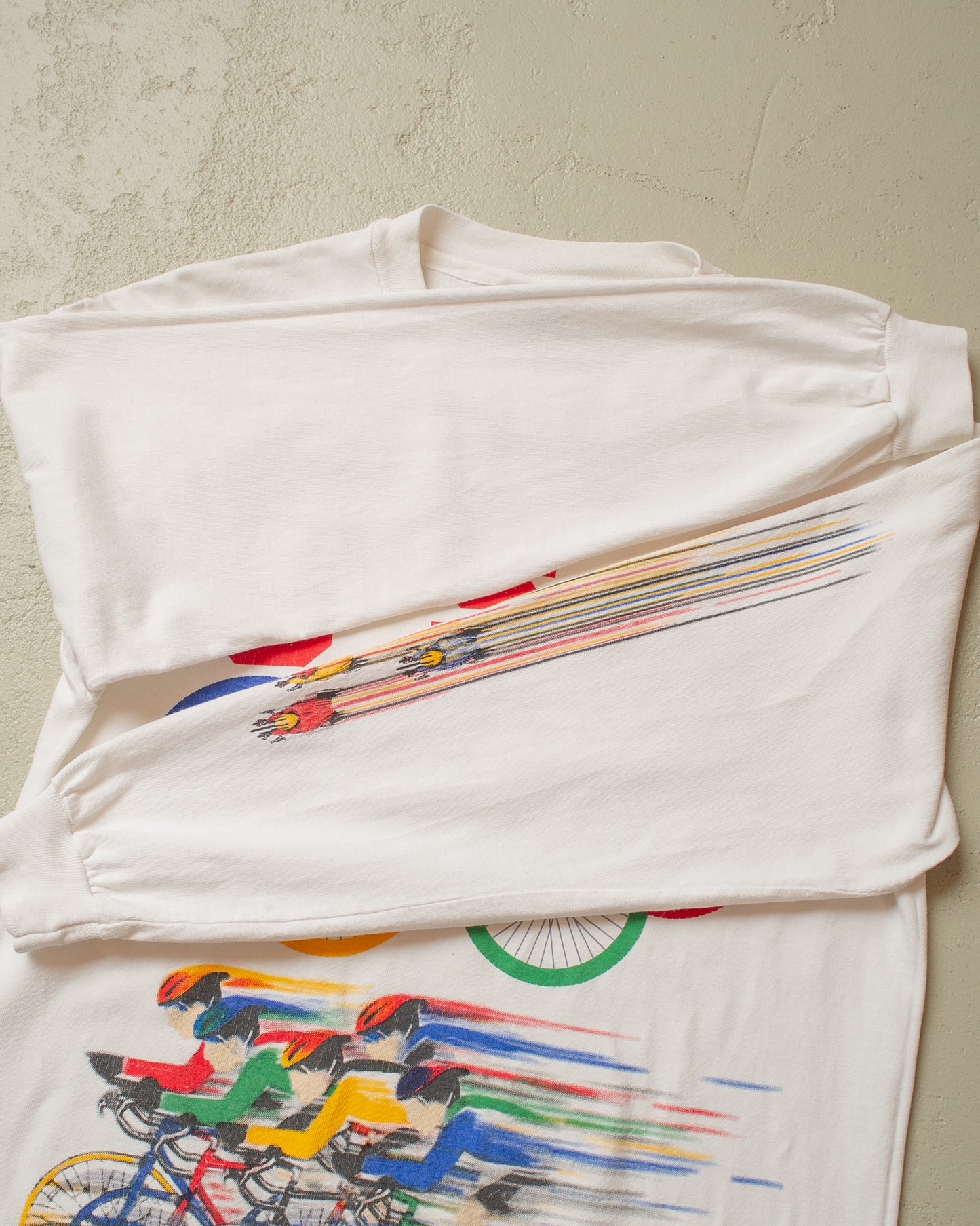1990s USA Olympic Cycling Longsleeve white - M