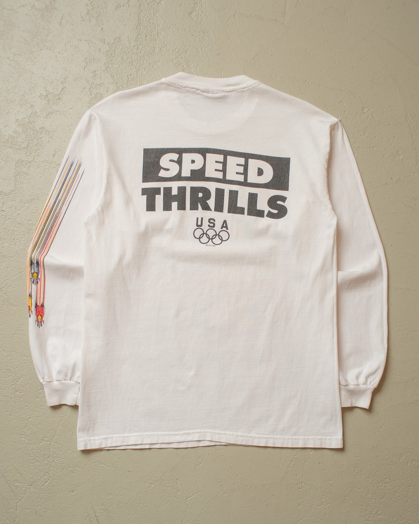 1990s USA Olympic Cycling Longsleeve white - M
