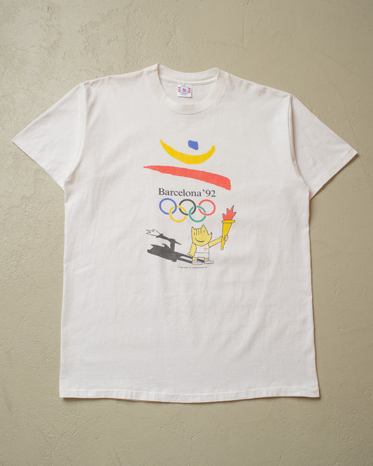 1992 Barcelona Olympics Mascot T-shirt white - XL/XXL