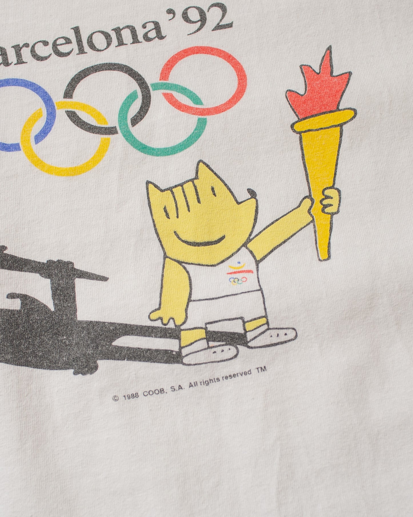 1992 Barcelona Olympics Mascot T-shirt white - XL/XXL