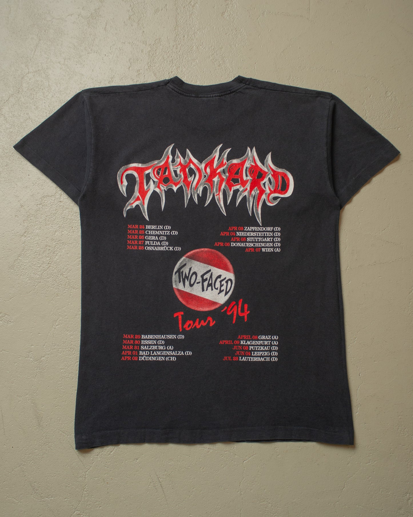 1994 Tankard Two-Faced Tour T-shirt - L/XL