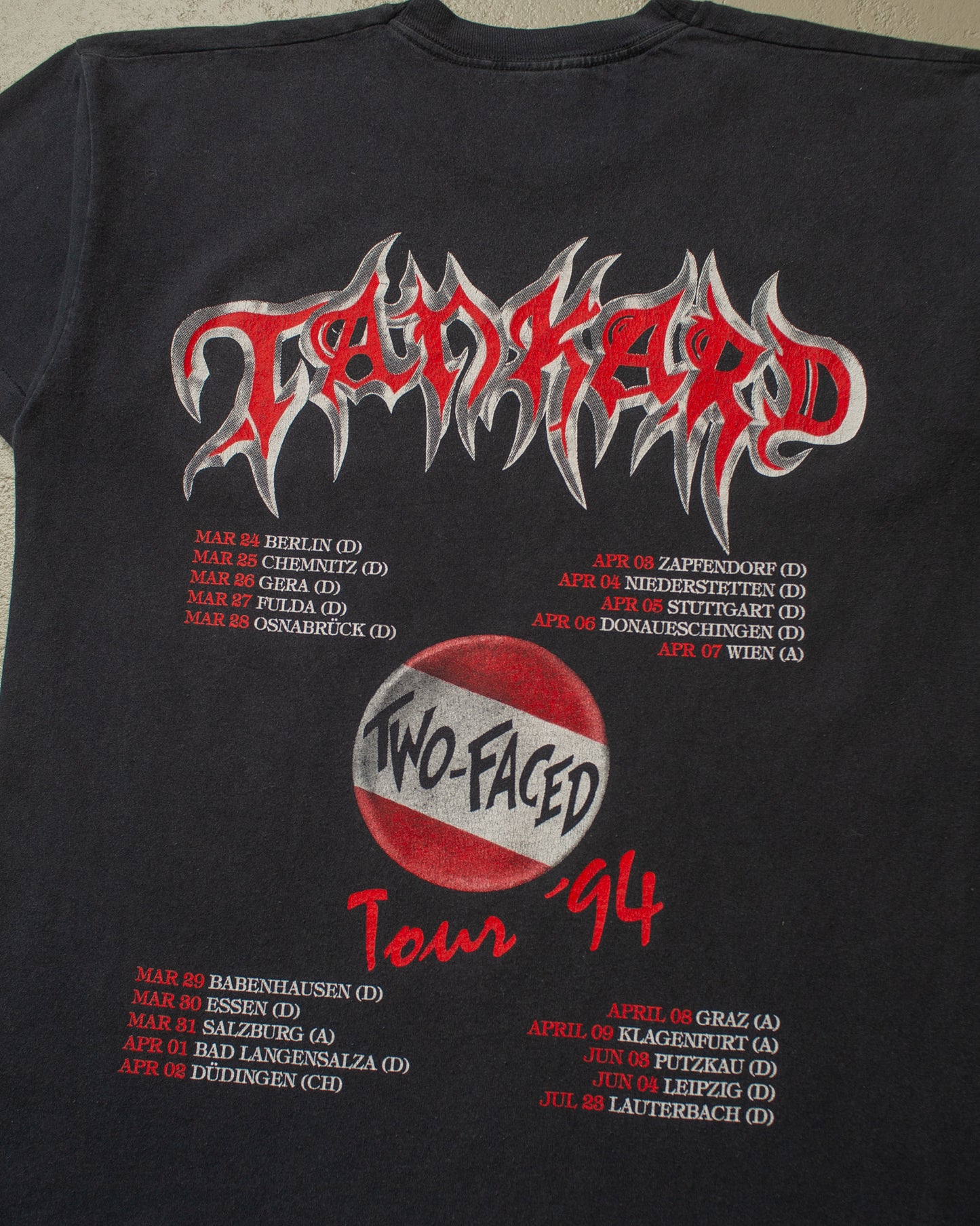 1994 Tankard Two-Faced Tour T-shirt - L/XL