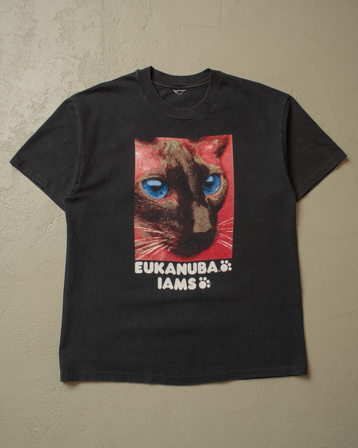 1990s Eukanuba Iams Cat/Dog Food Promo T-shirt black - L