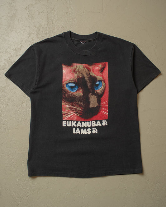 1990s Eukanuba Iams Cat/Dog Food Promo T-shirt black - L