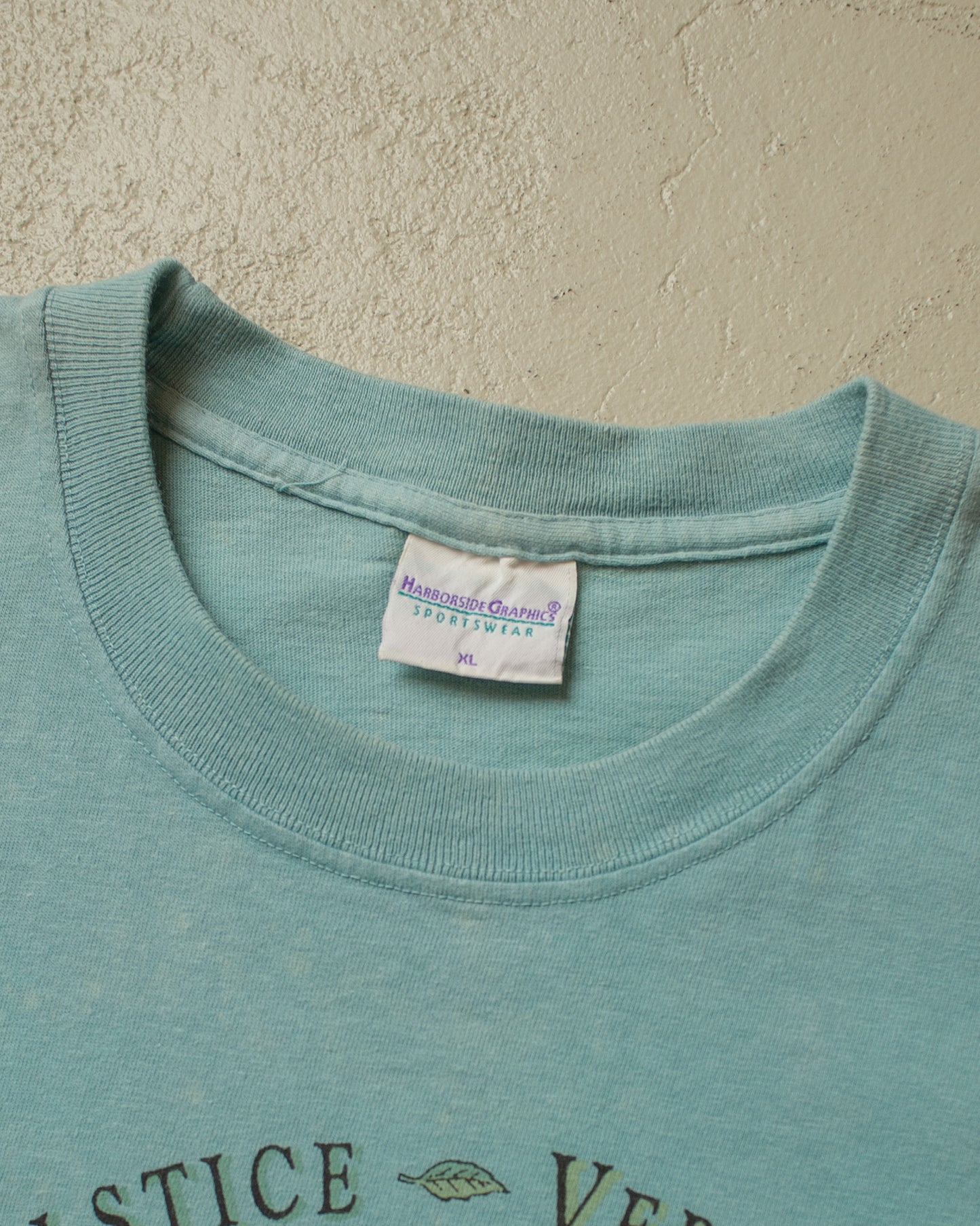 1990s Faded The Seasons T-shirt turquoise - XXL/XXXL