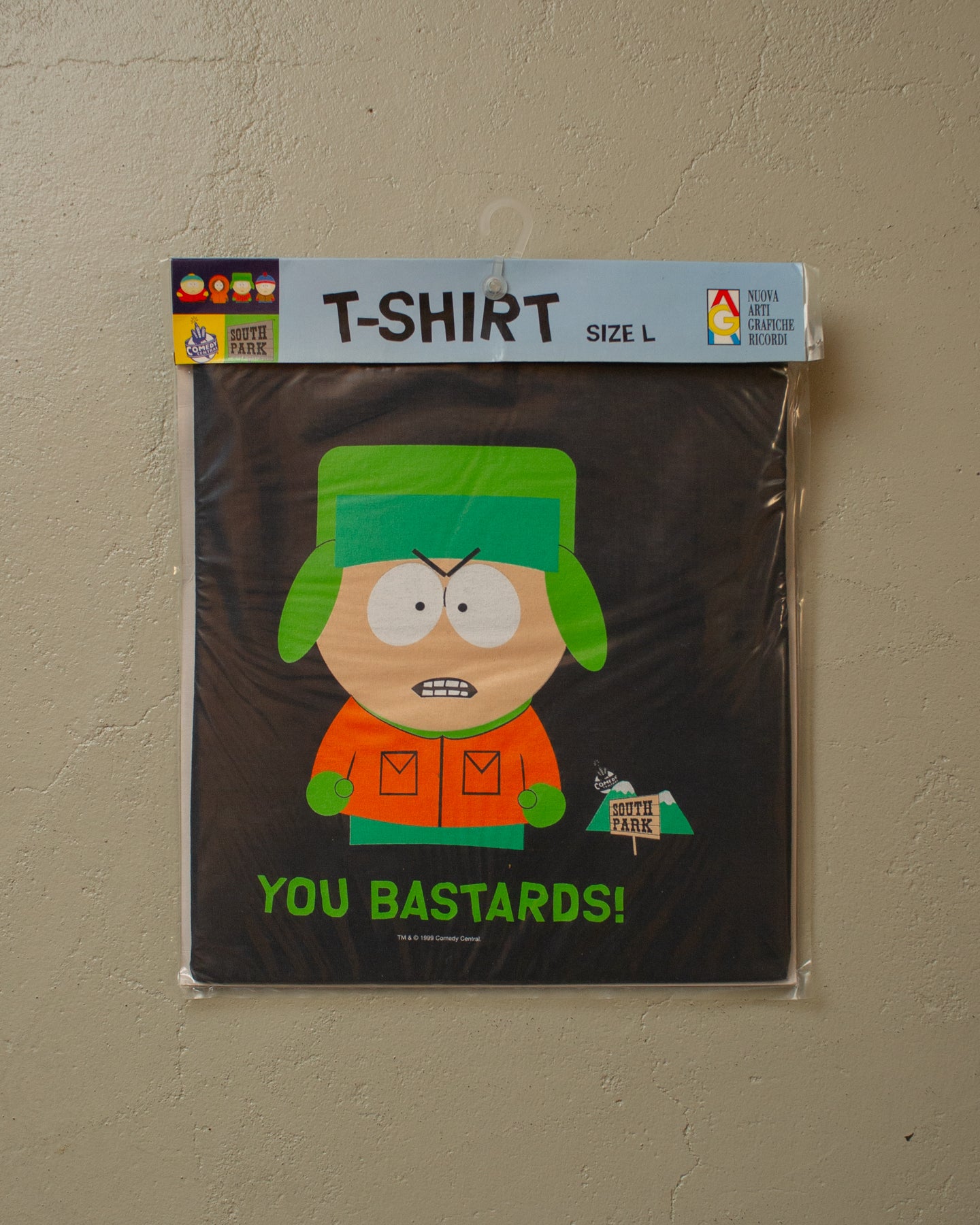 1999 Deadstock South Park "Kyle" T-shirt black - L