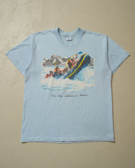 1988 Arkansas River Rafting T-shirt blue - M