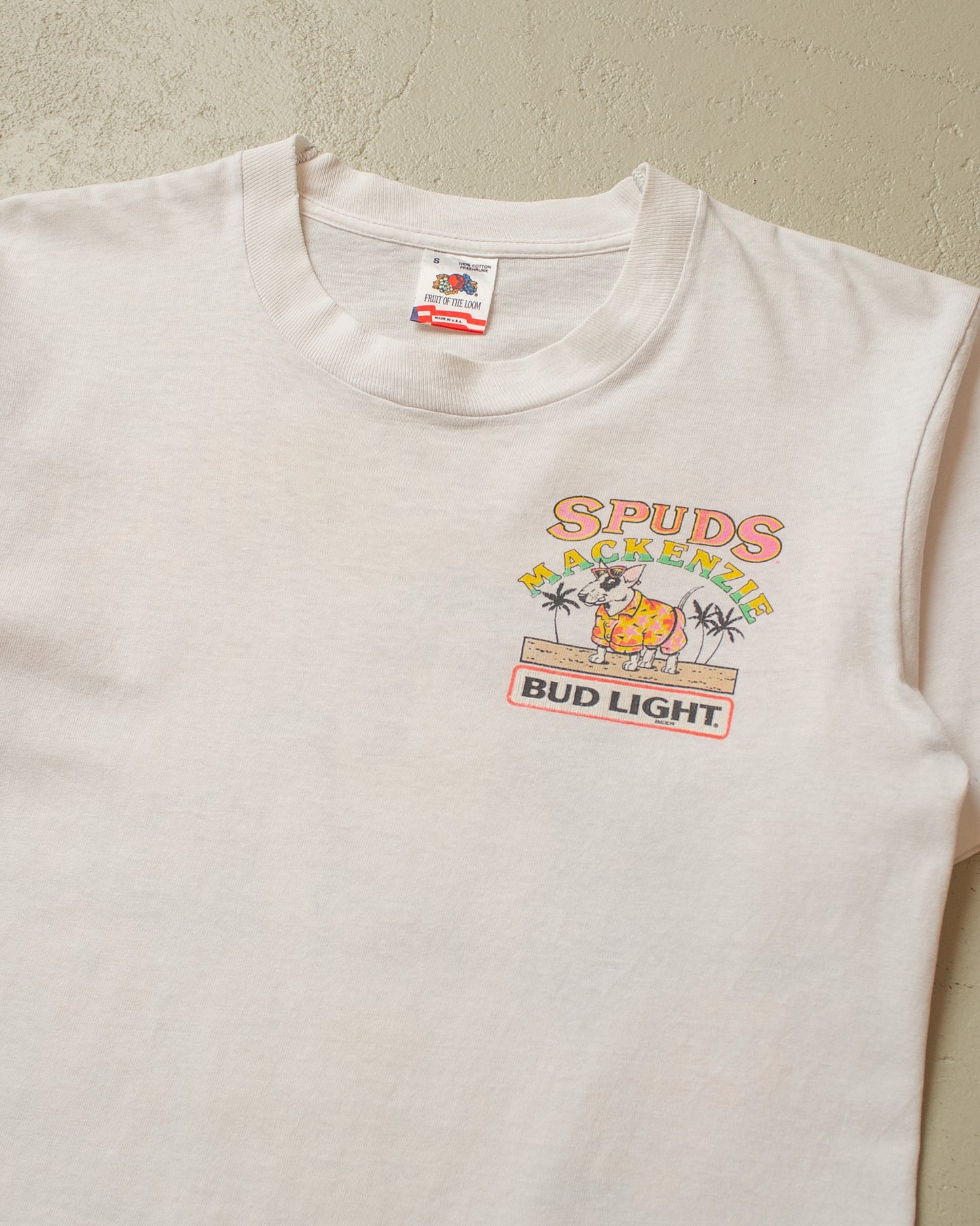 1987 Spuds Mackenzie Bud Light T-shirt white - S