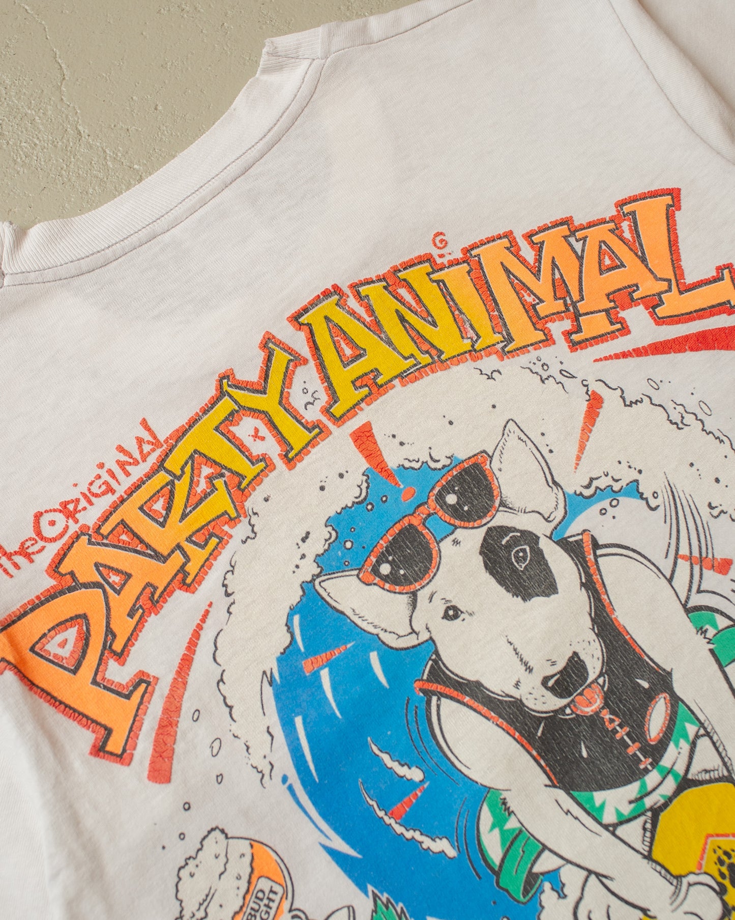 1987 Spuds Mackenzie Bud Light T-shirt white - S