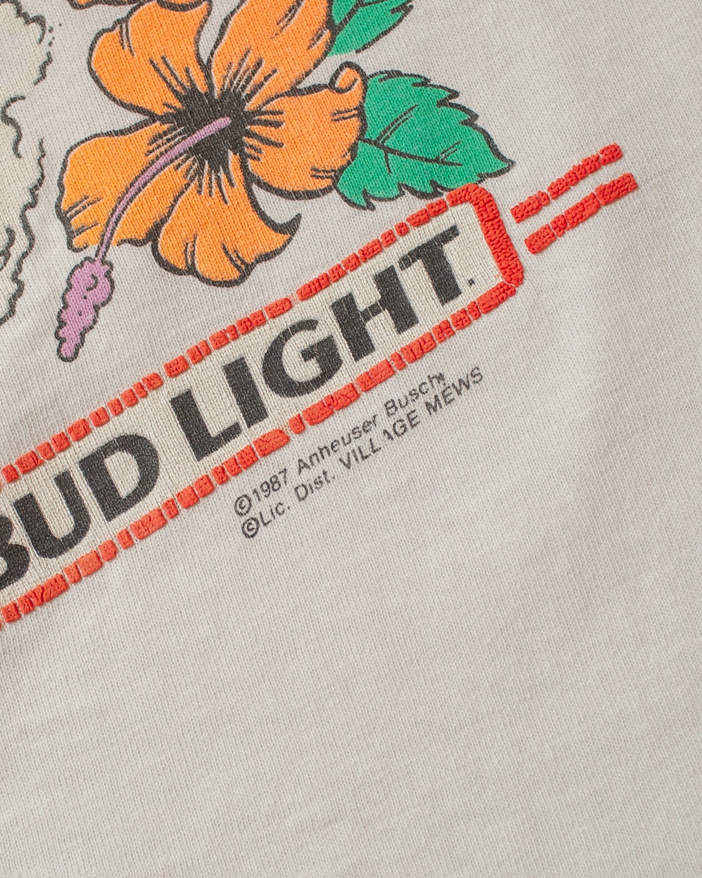 1987 Spuds Mackenzie Bud Light T-shirt white - S
