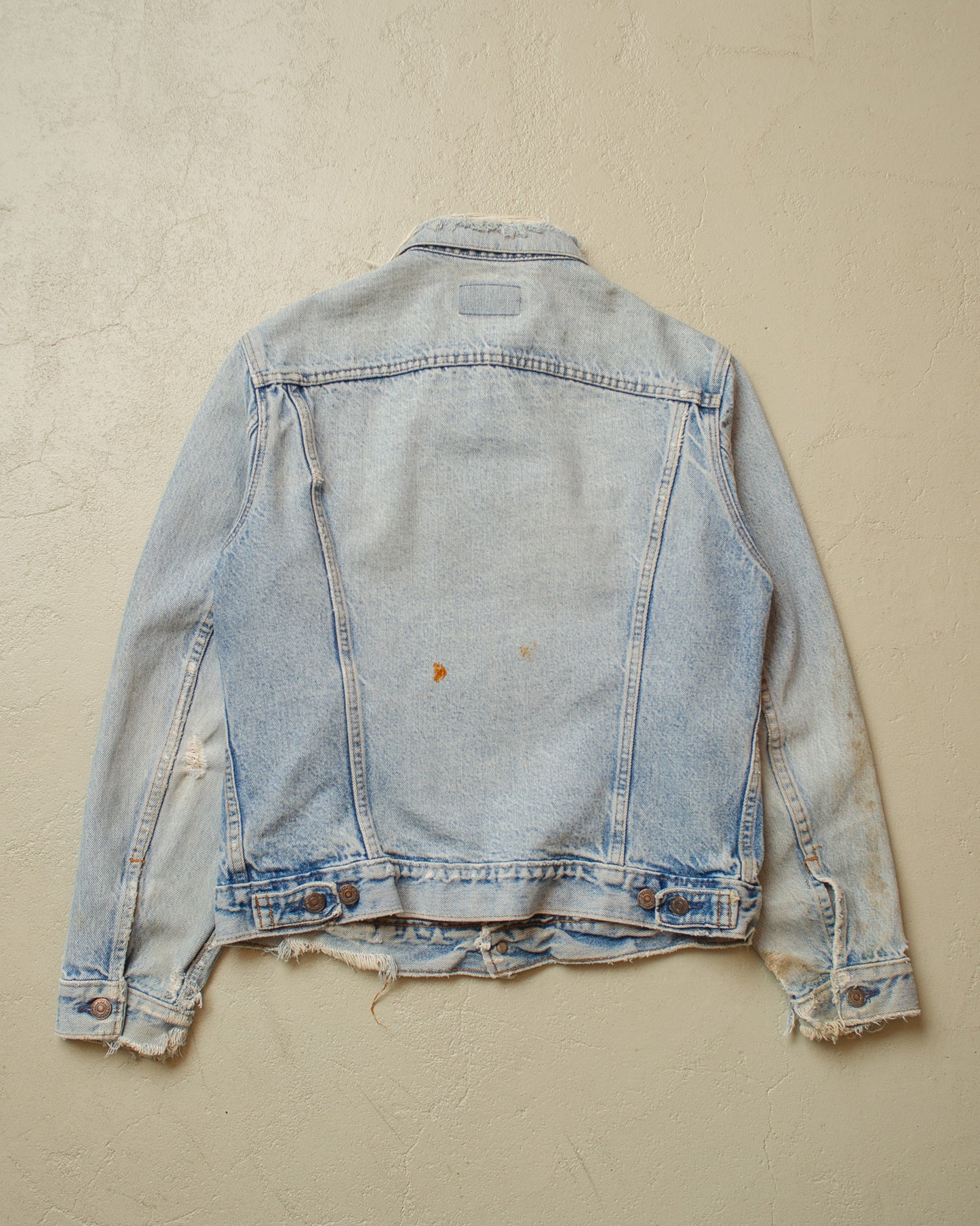 1980s distressed Levi´s Type 3 Denim Jacket blue - M