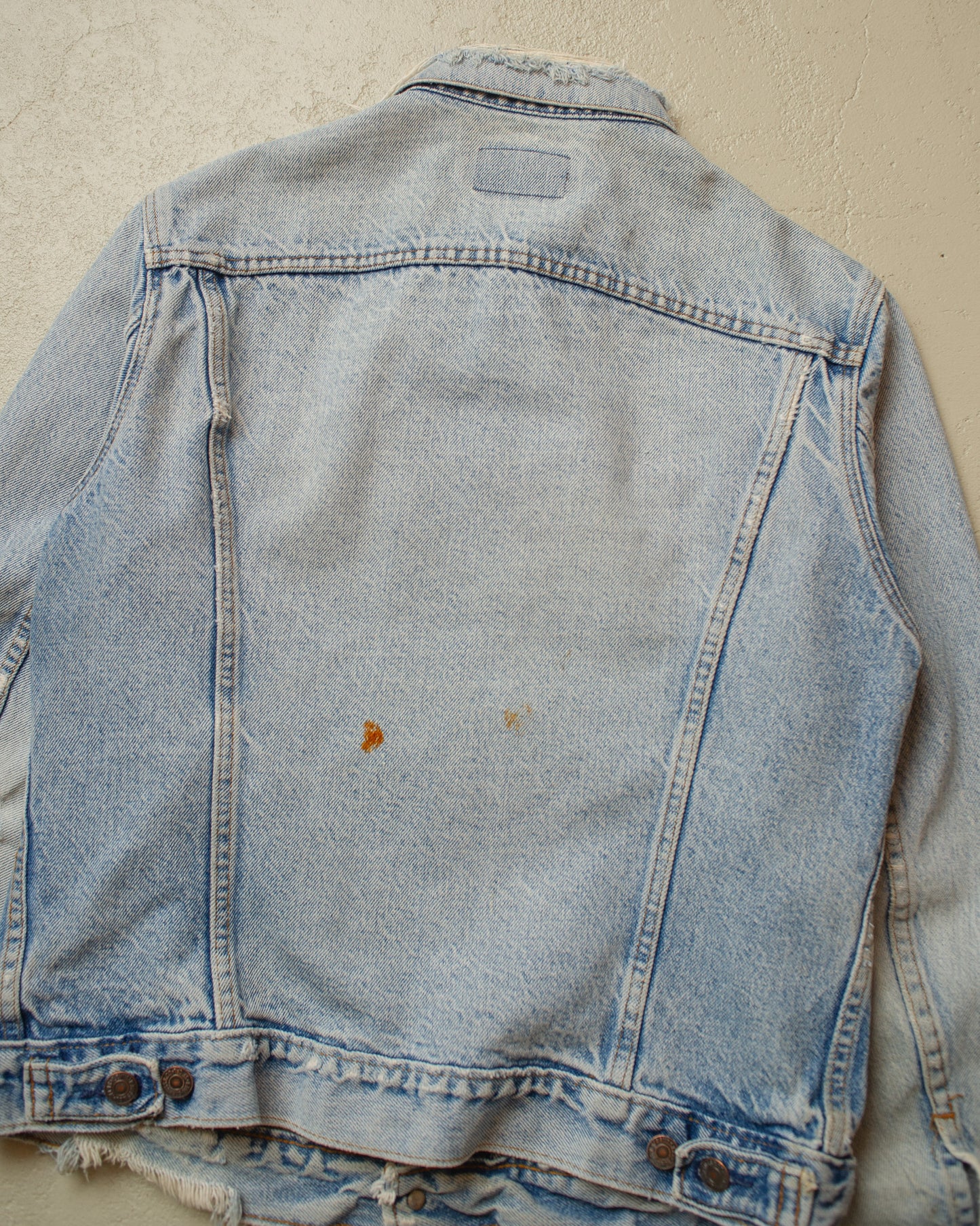 1980s distressed Levi´s Type 3 Denim Jacket blue - M