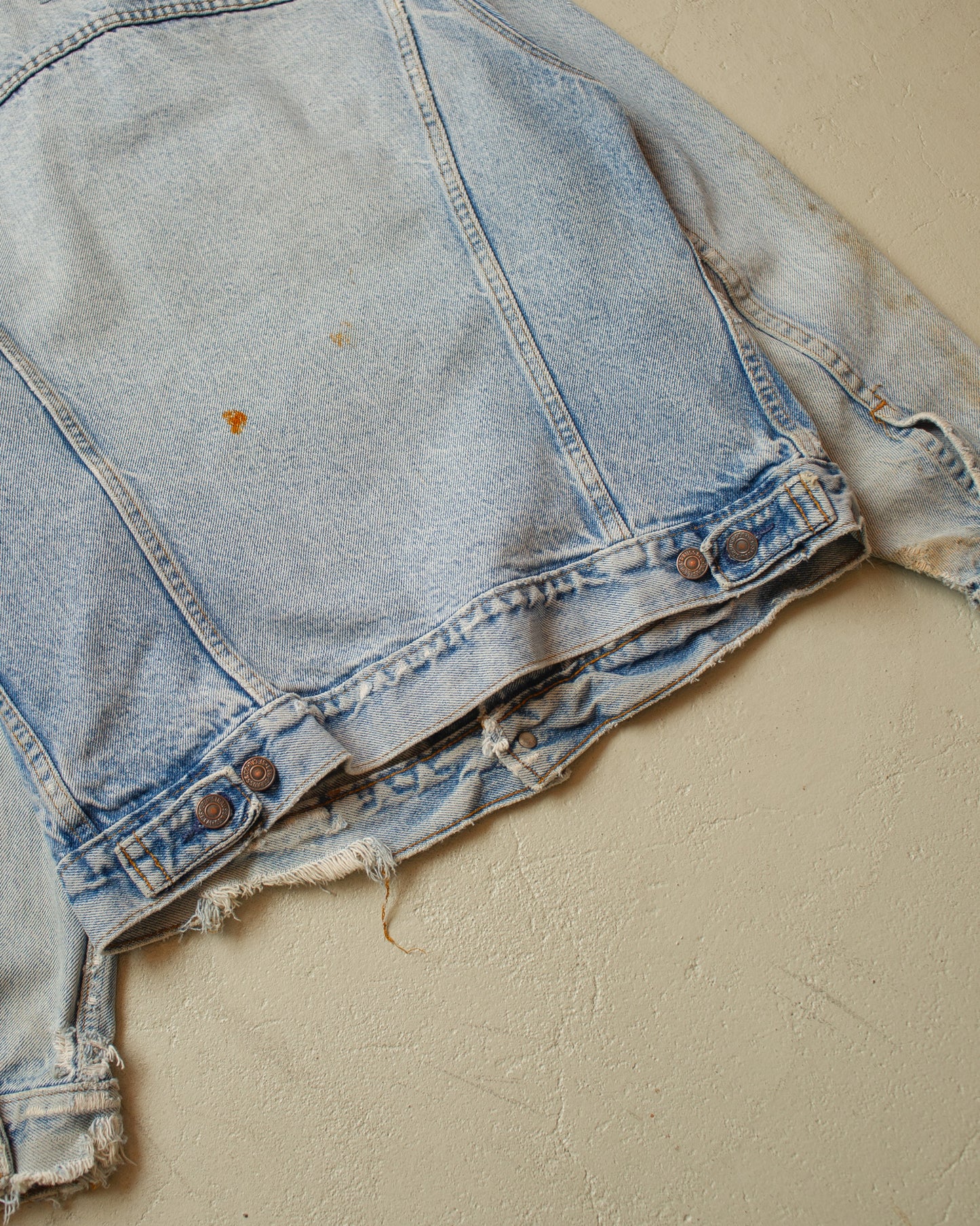 1980s distressed Levi´s Type 3 Denim Jacket blue - M