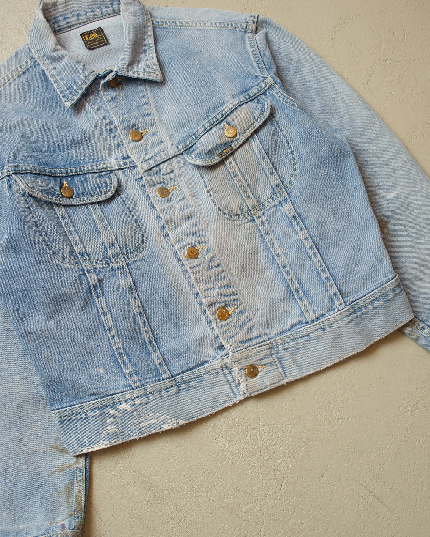 1980s Lee Two Pocket Denim Jacket blue - M