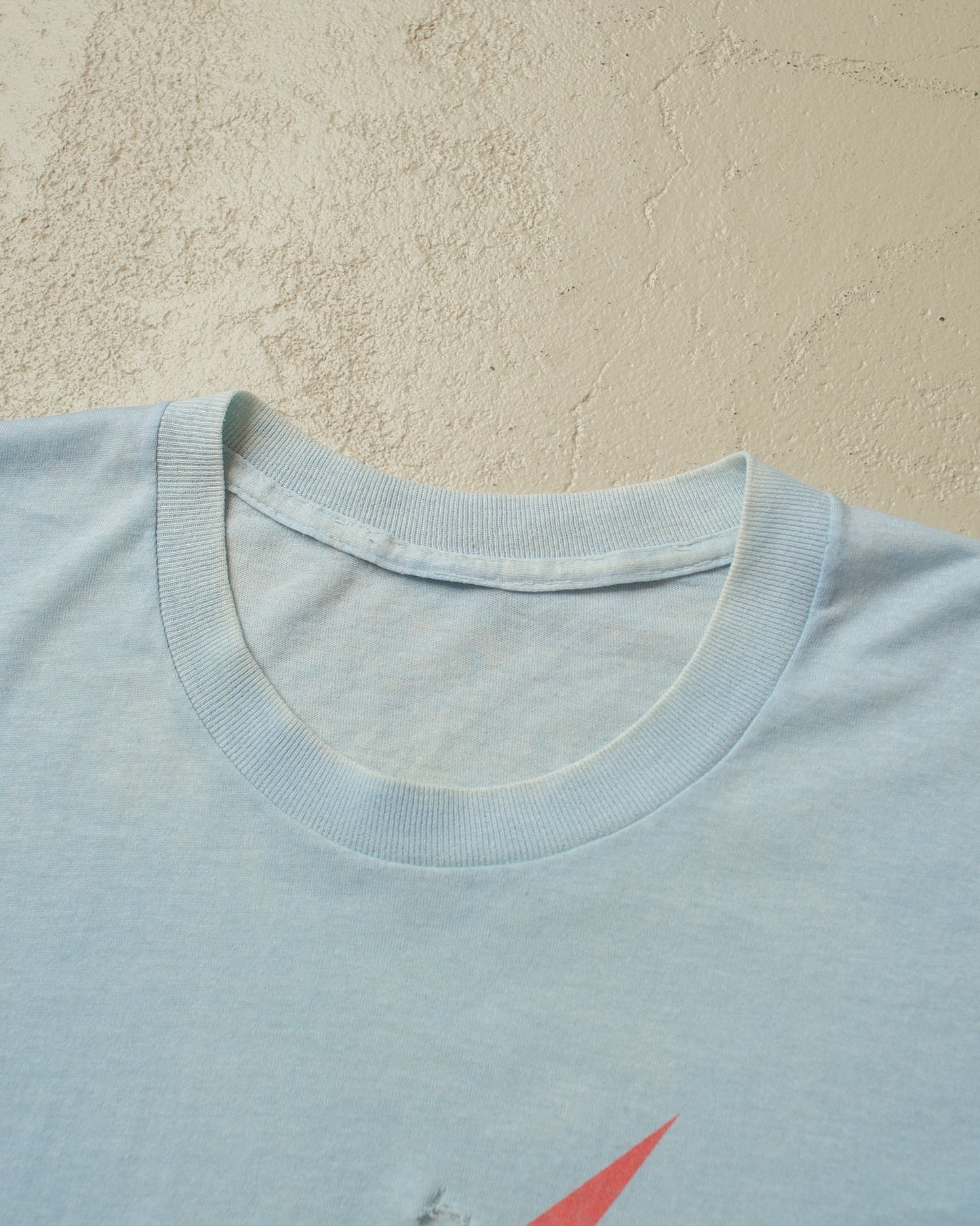 1980s distressed Lightning T-shirt blue - M/L