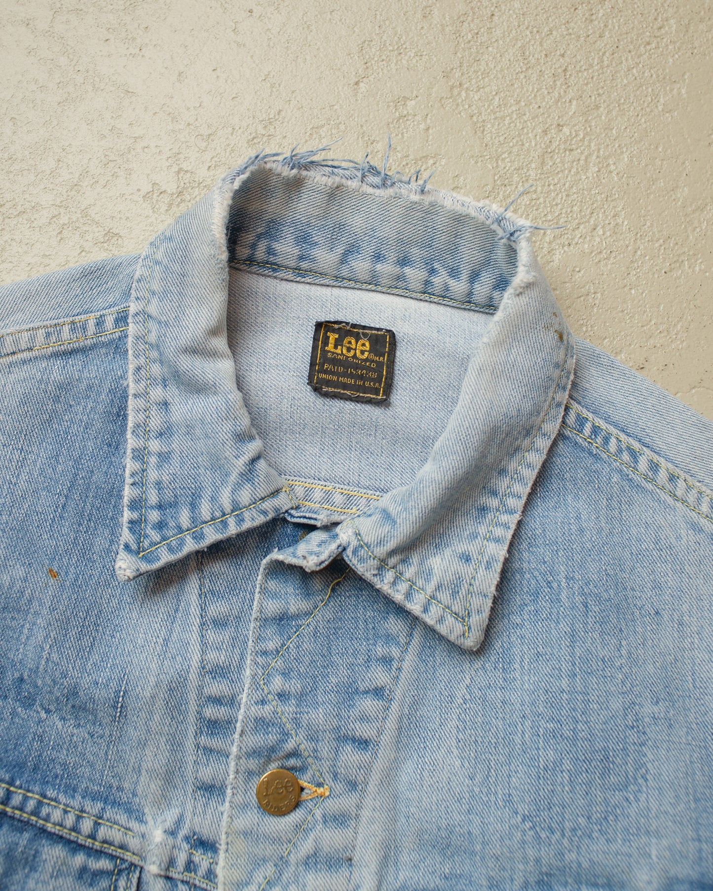 1980s Lee Two Pocket Denim Jacket blue - M