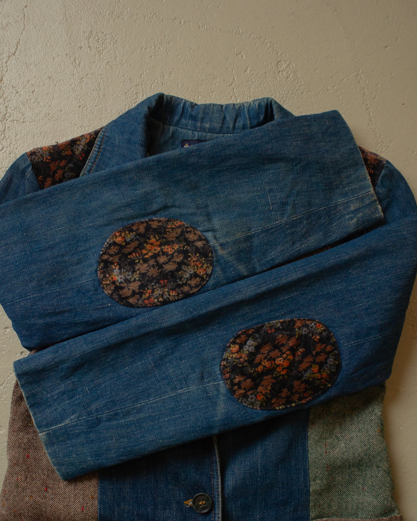 1980s Womens tour de force Denim Patchwork Jacket - M