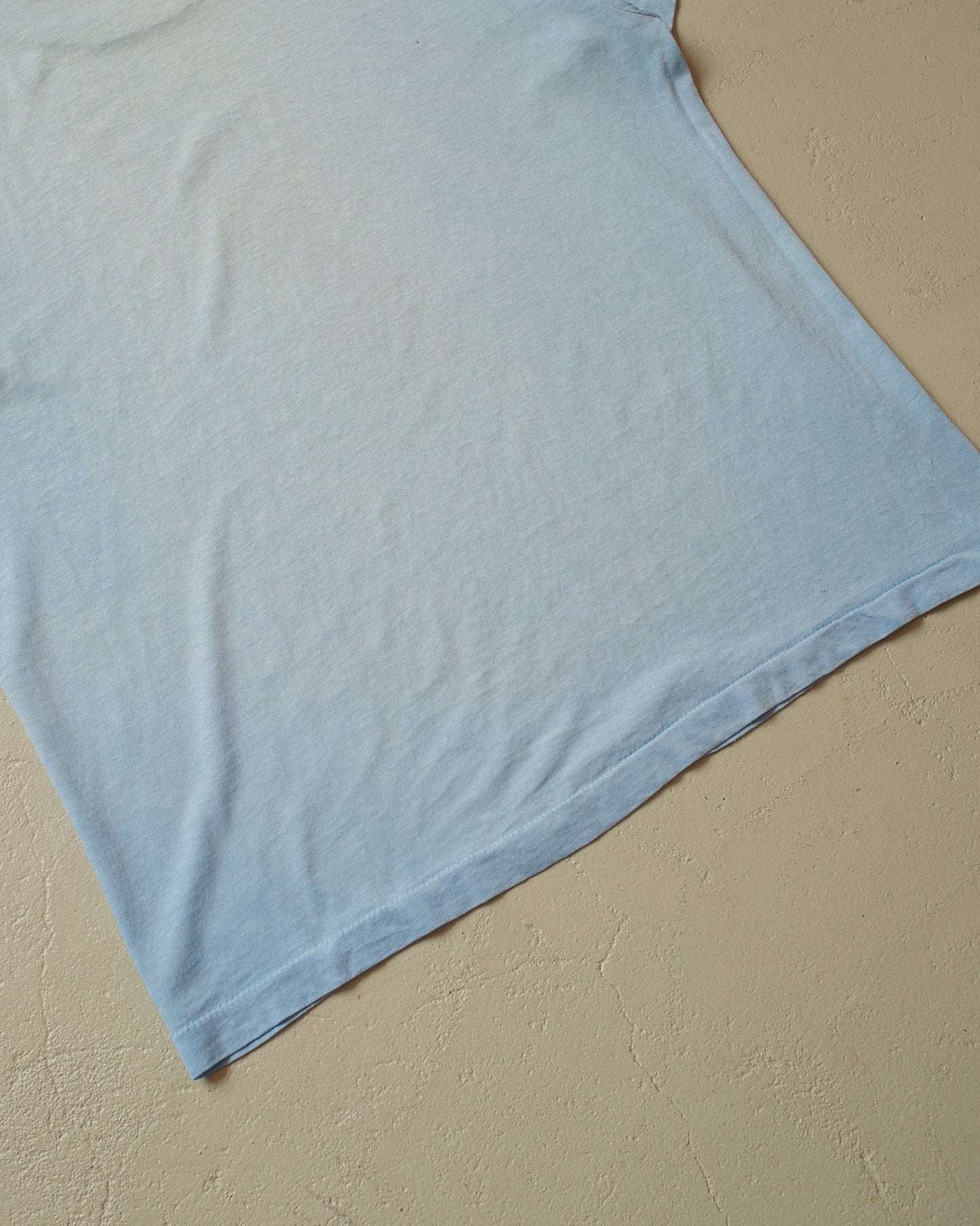 1980s distressed Lightning T-shirt blue - M/L