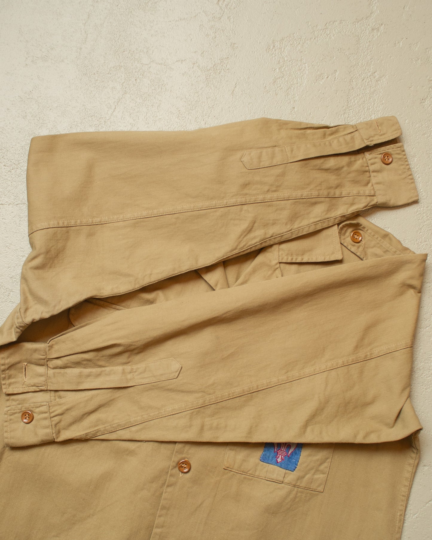 1950s German "Wertware" Boy Scouts Field Shirt khaki - M/L