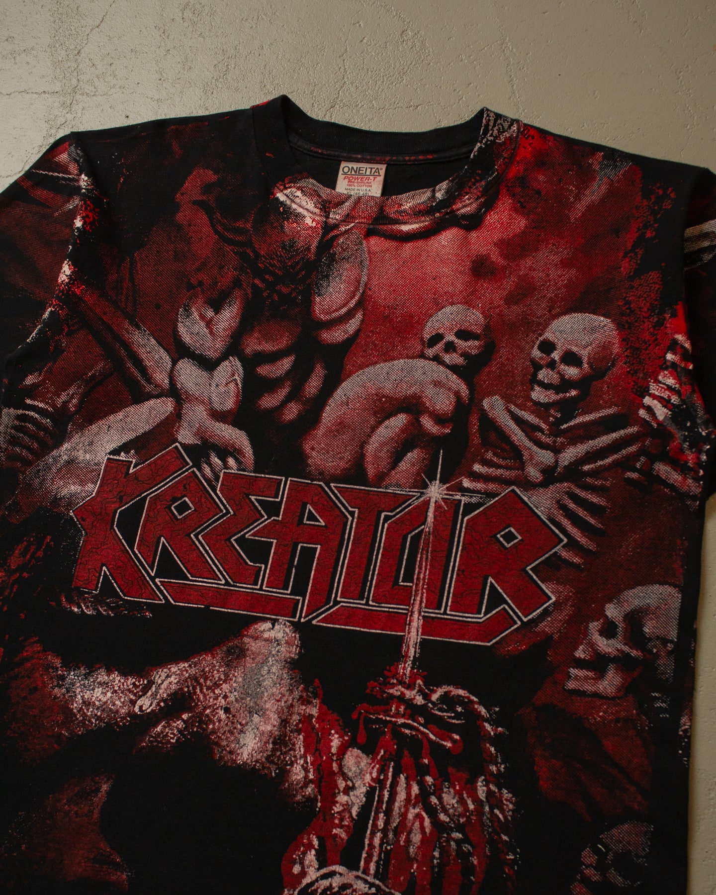 1990 Kreator All Over Print T-shirt black - XL