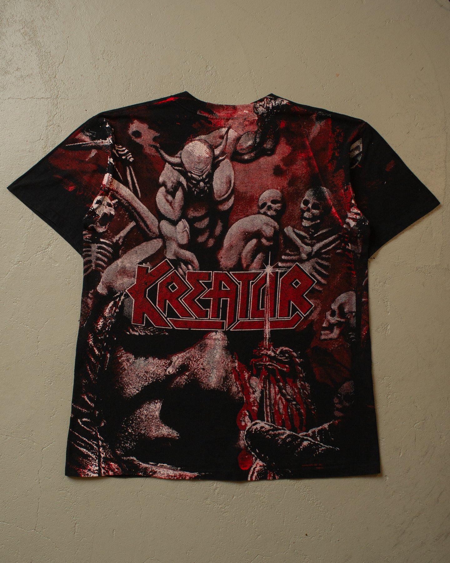 1990 Kreator All Over Print T-shirt black - XL