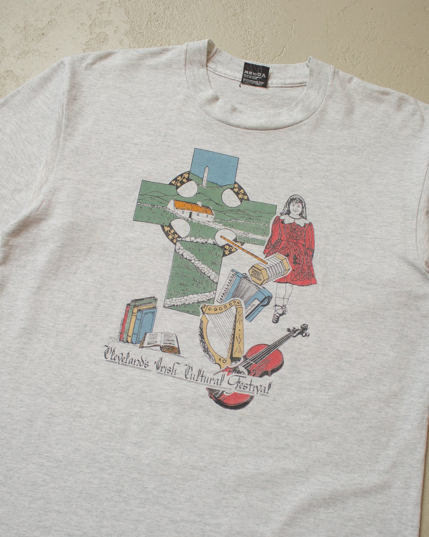 1993 Irish Cultural Festival T-shirt grey - L