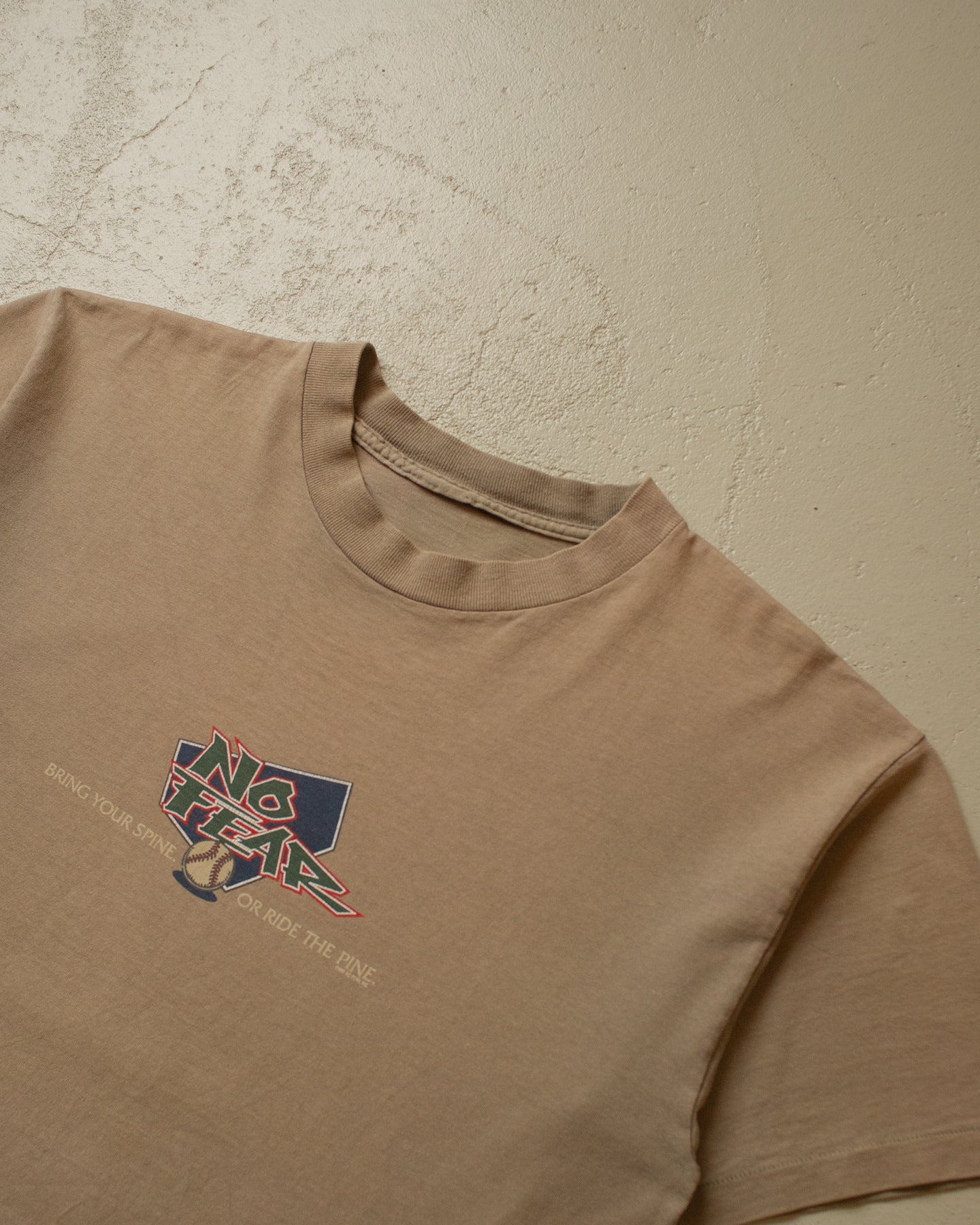 1990s Sunfaded No Fear T-shirt brown - L