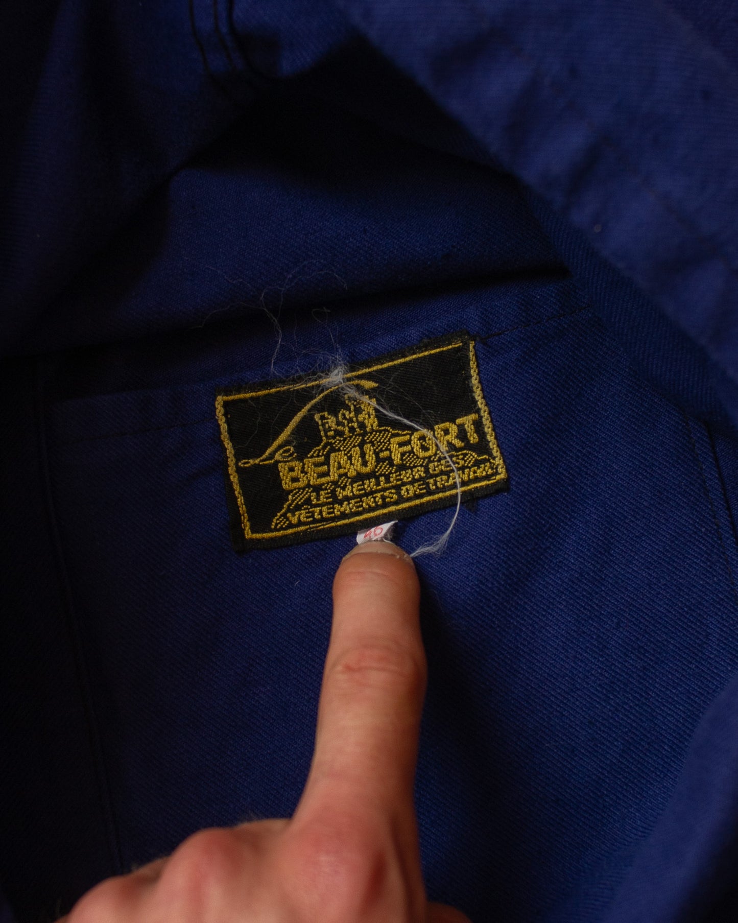 1950s Beaufort French Work Jacket navyblue - M/L