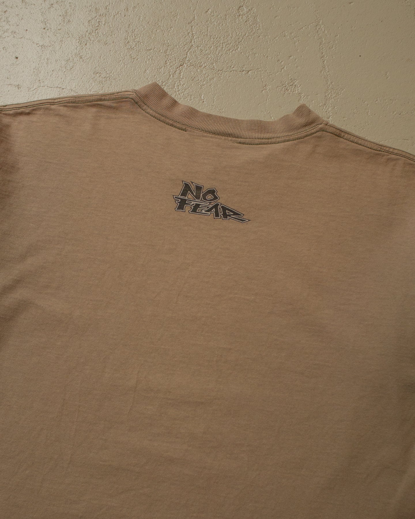 1990s Sunfaded No Fear T-shirt brown - L