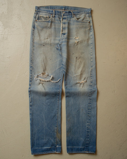 1982 distressed Levi´s 501 Selvedge Jeans - 36x36