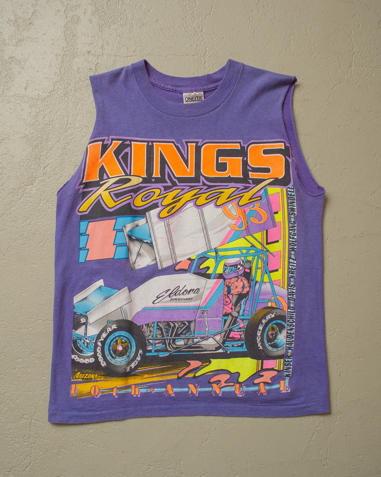 1993 Kings Royal Racing Cut Off Shirt purple - S