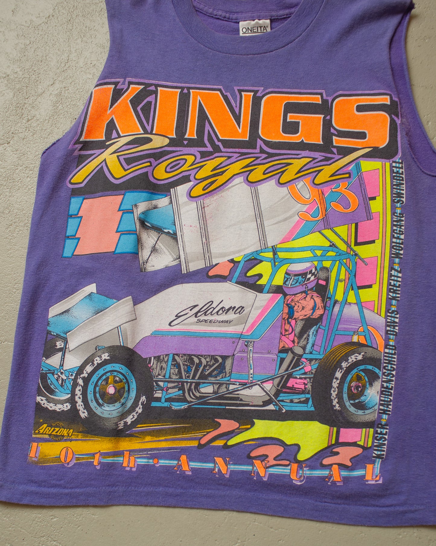 1993 Kings Royal Racing Cut Off Shirt purple - S