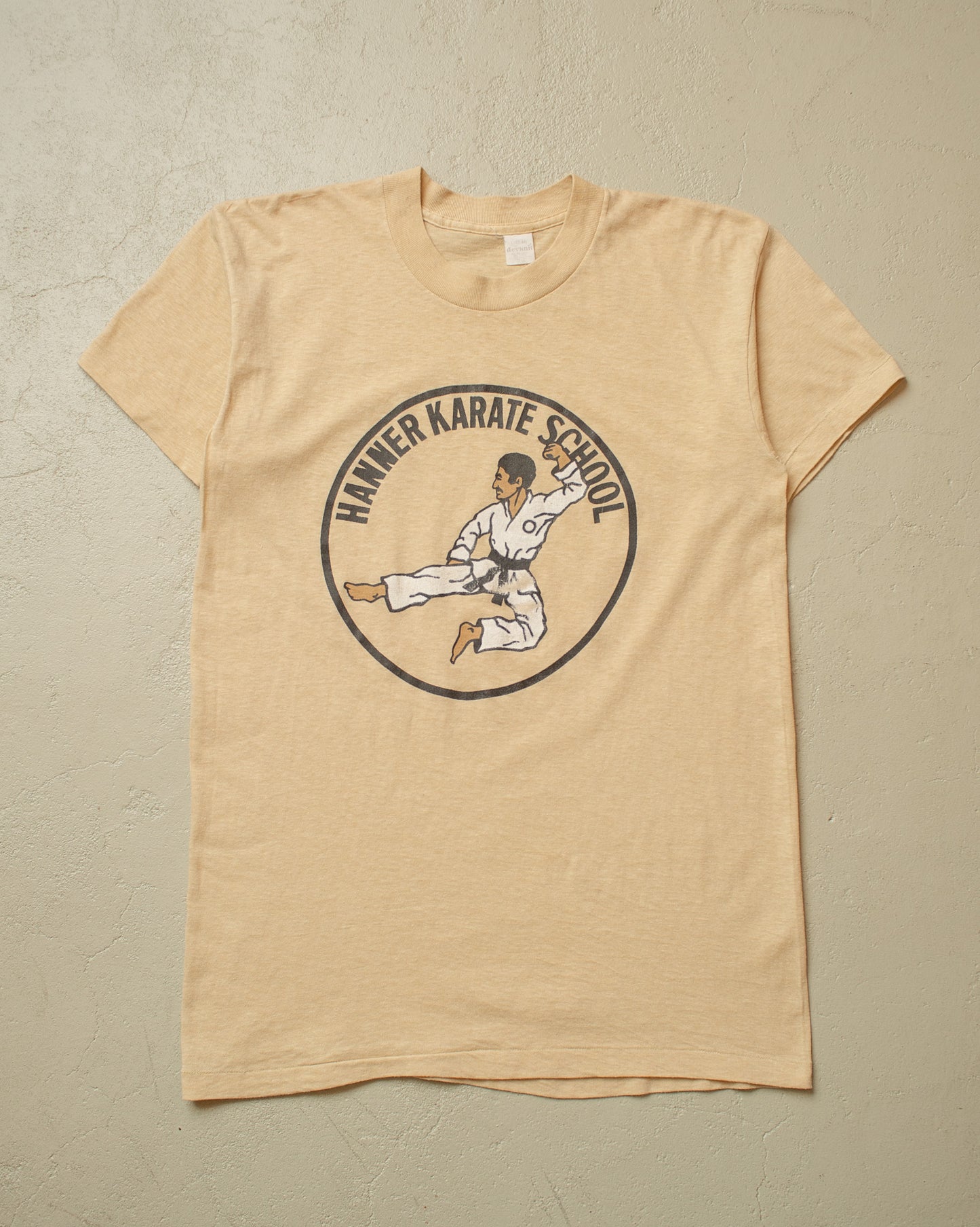 1980s Karate School T-shirt beige - M/L